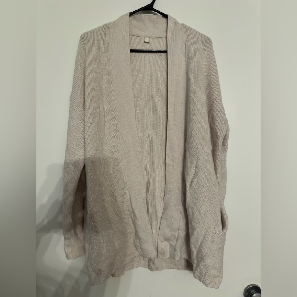 Lululemon Women's Merino Wool Blend Ribbed Long Wrap Sweater